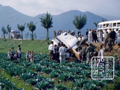 Bus accident 1950s