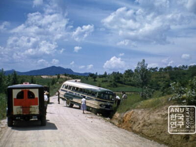 Bus accident 1950s